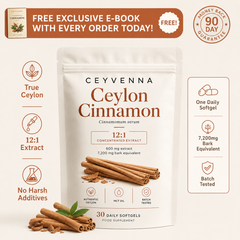 Ceylon Cinnamon 7200mg Equivalent with MCT Oil