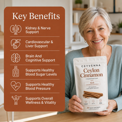 Ceylon Cinnamon 7200mg Equivalent with MCT Oil