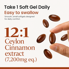 Ceylon Cinnamon 7200mg Equivalent with MCT Oil